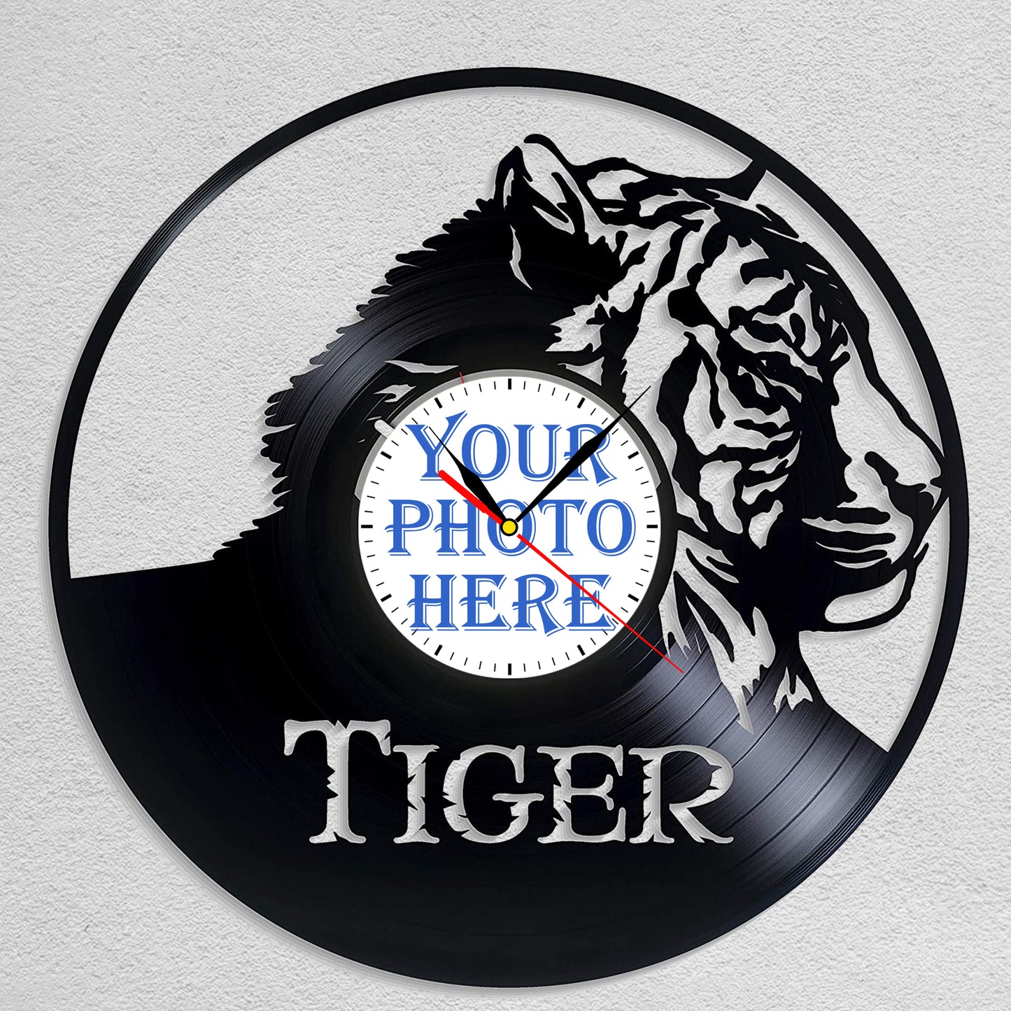 Tiger Lovers Animal Forest Theme Personalized Wall Clock