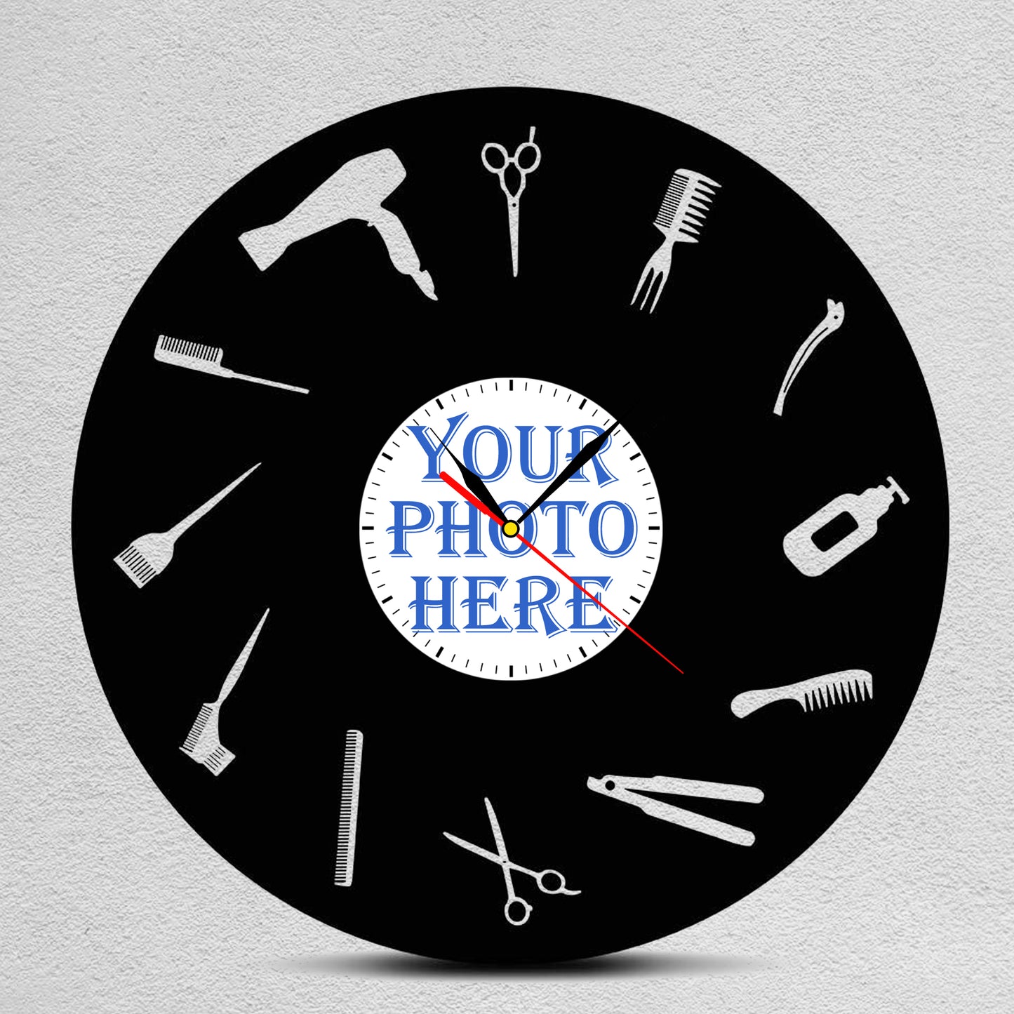 Gift for Hairdresser Photo Clock Gift for Salon Owner