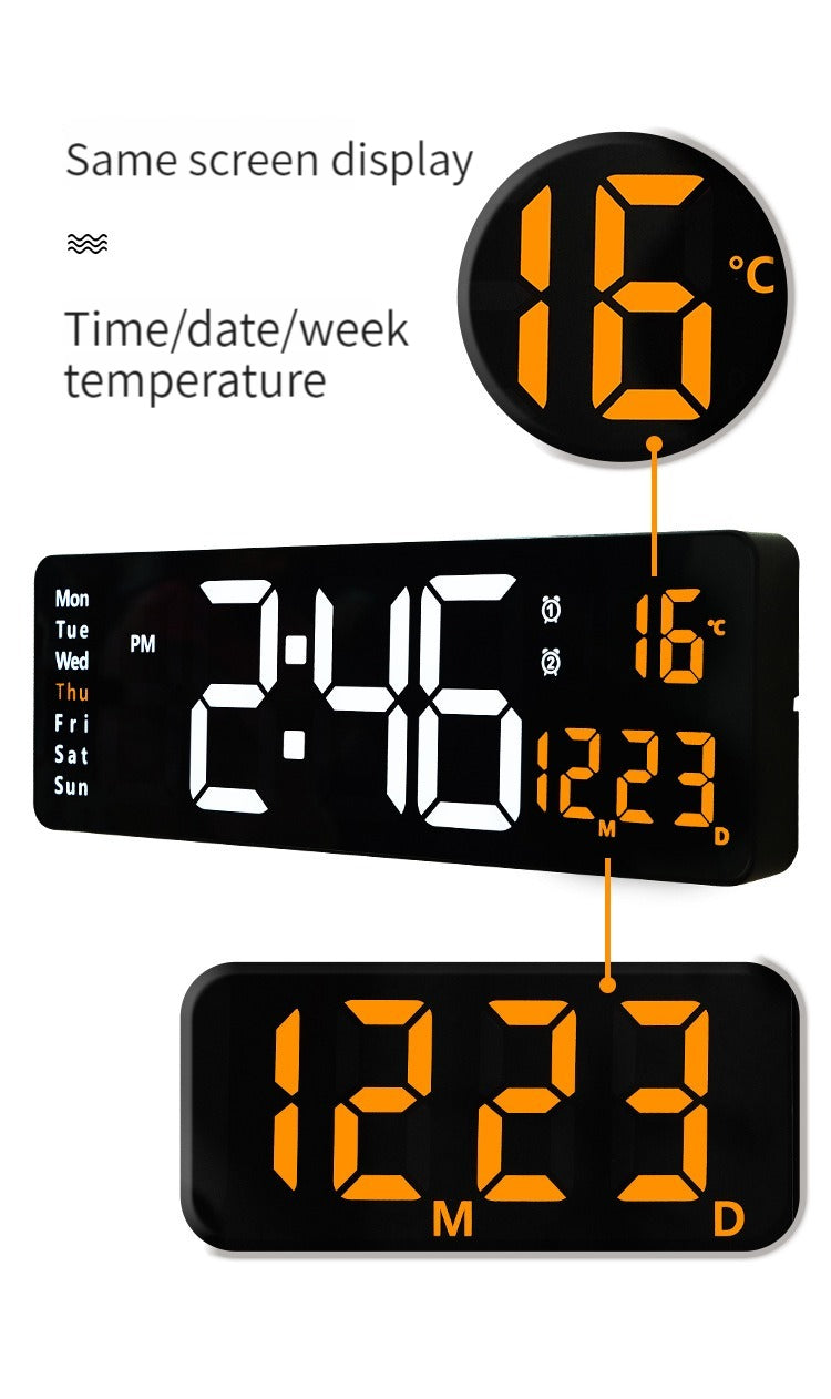 Nordic Digital Clock 16 Inch Display