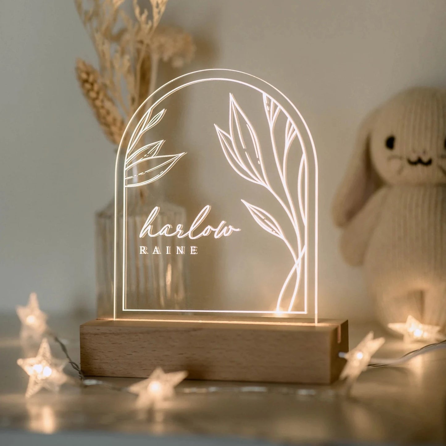 Kids Bedroom Décor Custom Name Acrylic Lamp