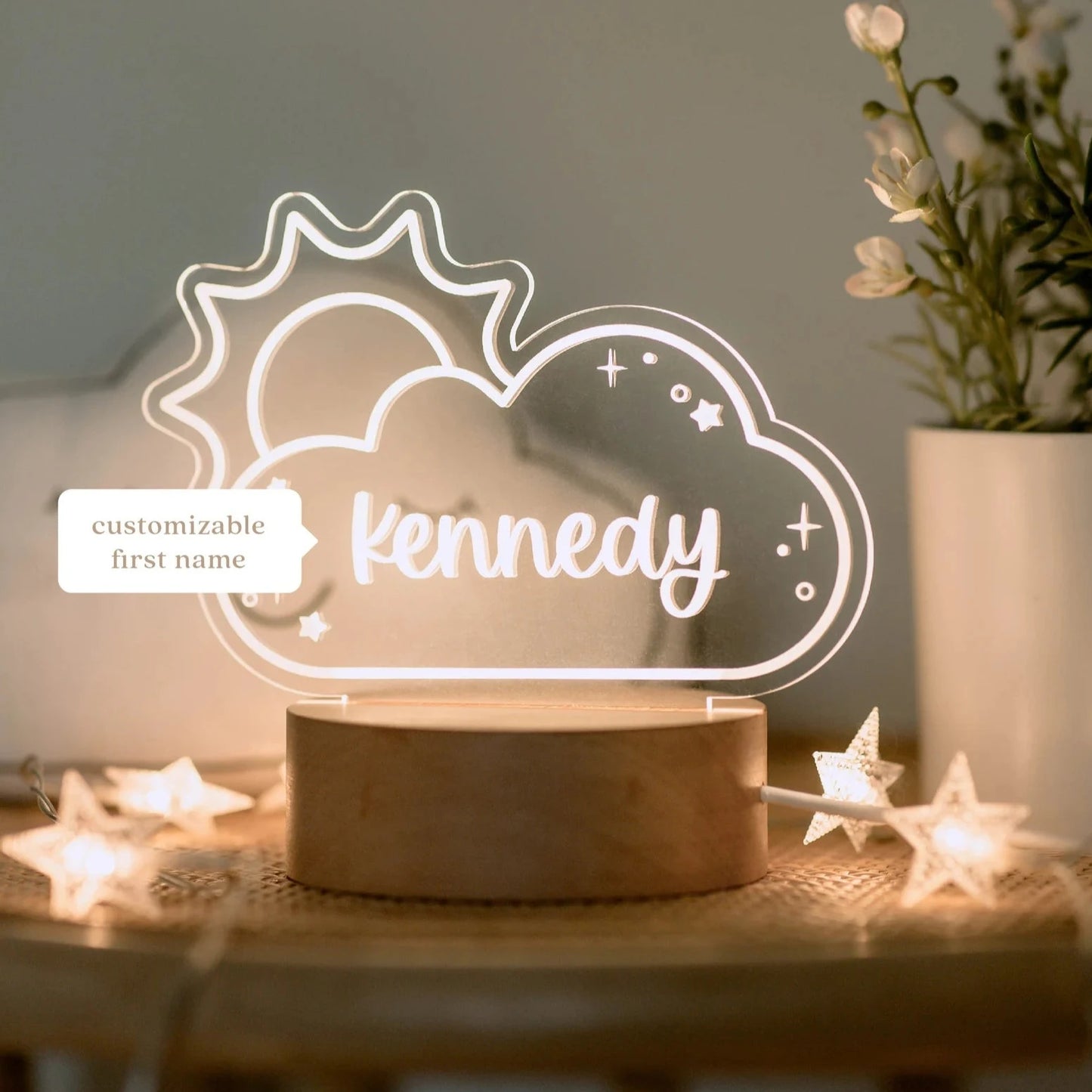 Kids Bedroom Décor Custom Name Lamp
