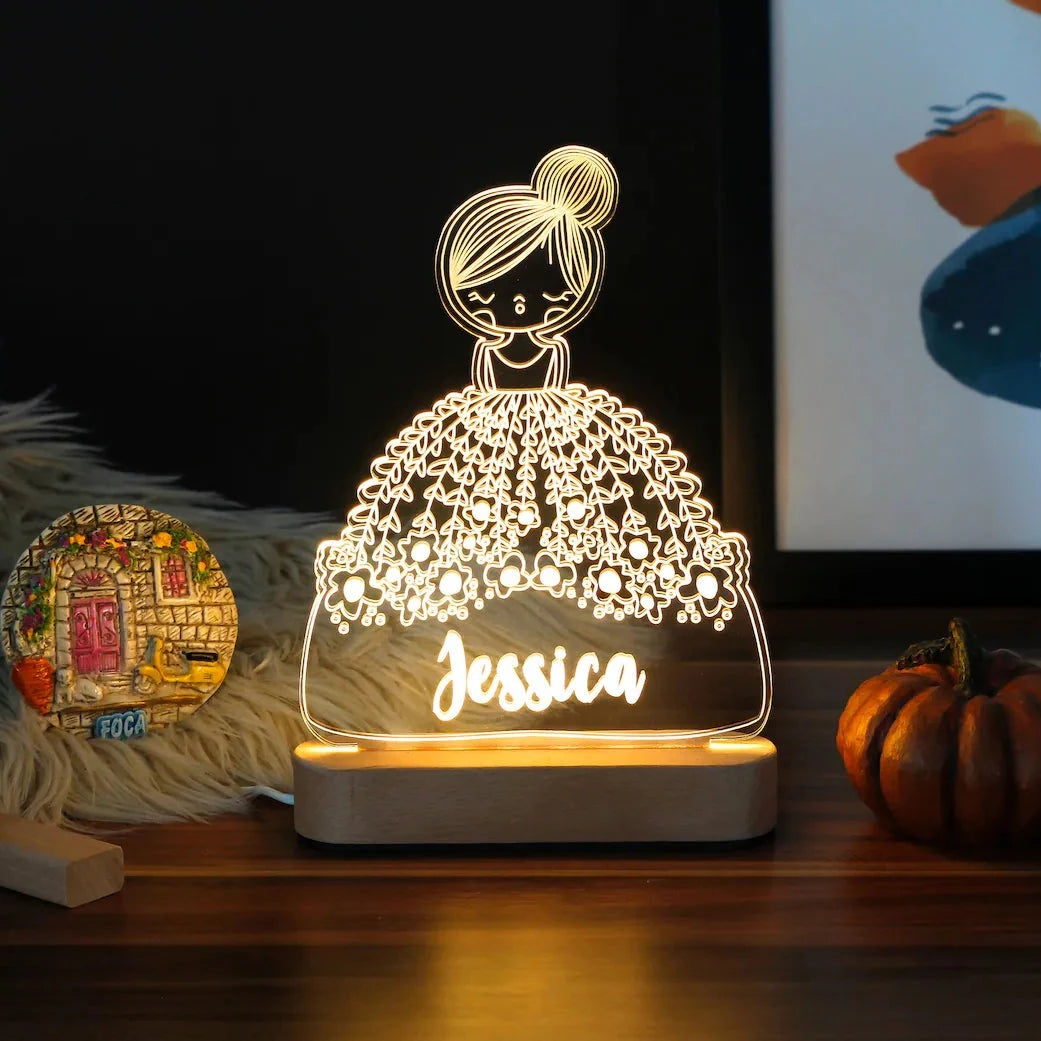 Custom Night Light Lamp for Kid's Bedroom