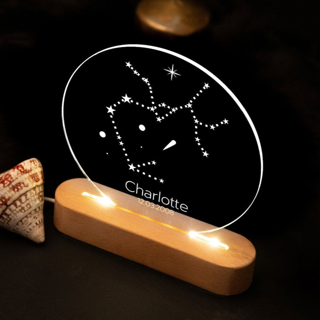 Custom Zodiac Lamp - Kid's Bedroom Décor