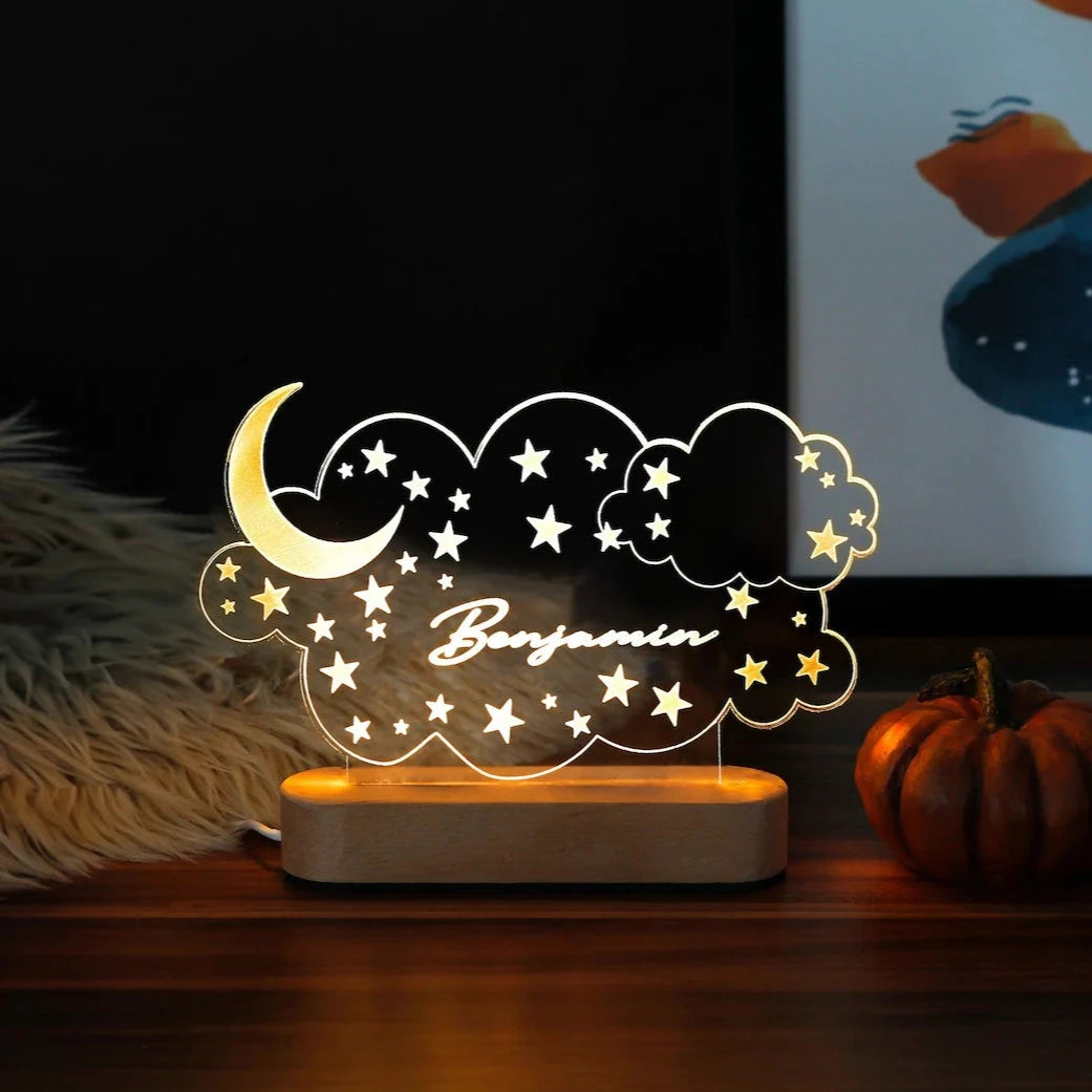 Custom Night Light Lamp for Kid's Bedroom