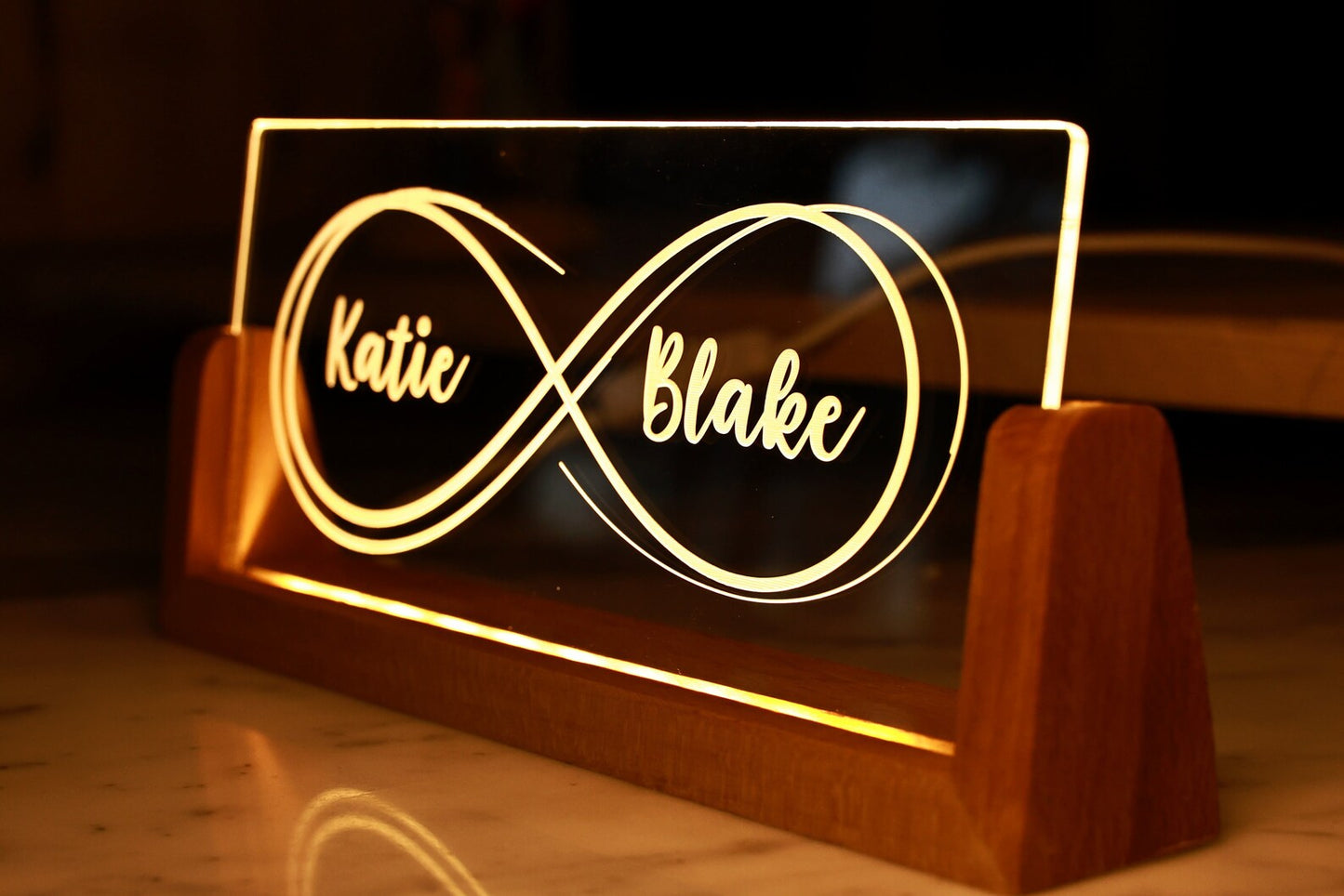 Personalized Couple's Names Led Lamp
