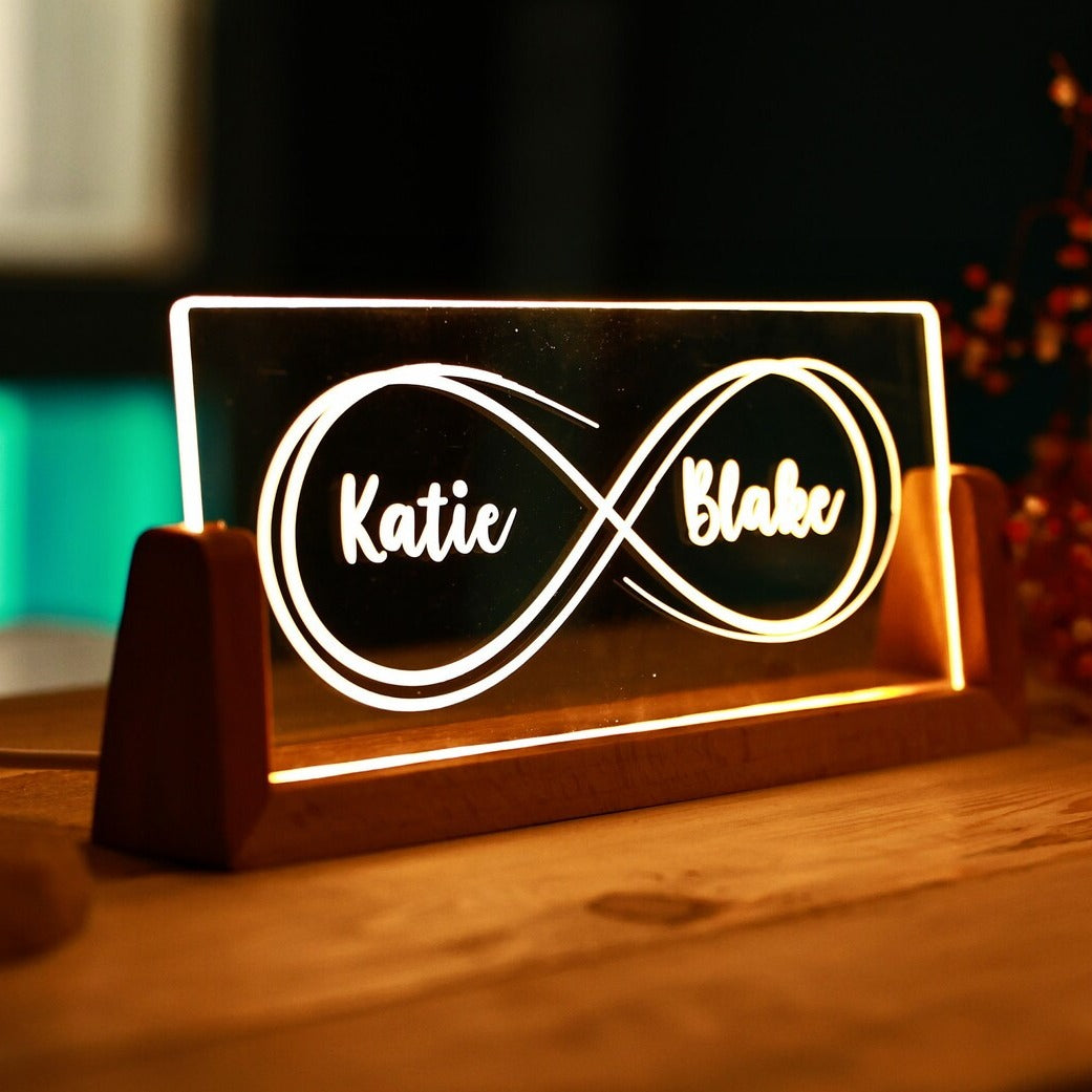 Personalized Couple's Names Led Lamp