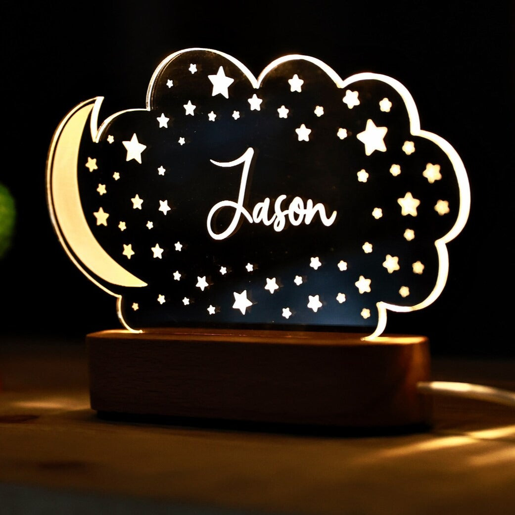 Personalized Kid's Name Lamp for Bedroom