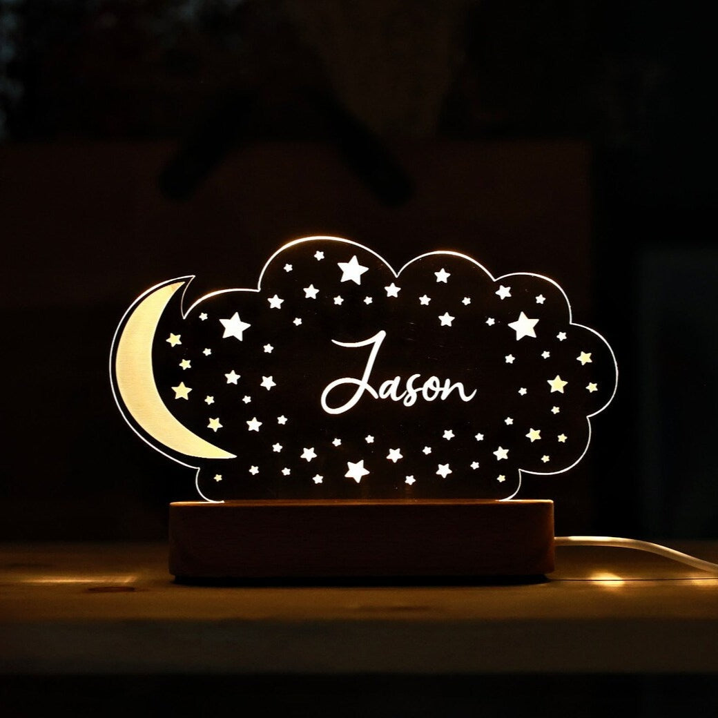 Personalized Kid's Name Lamp for Bedroom