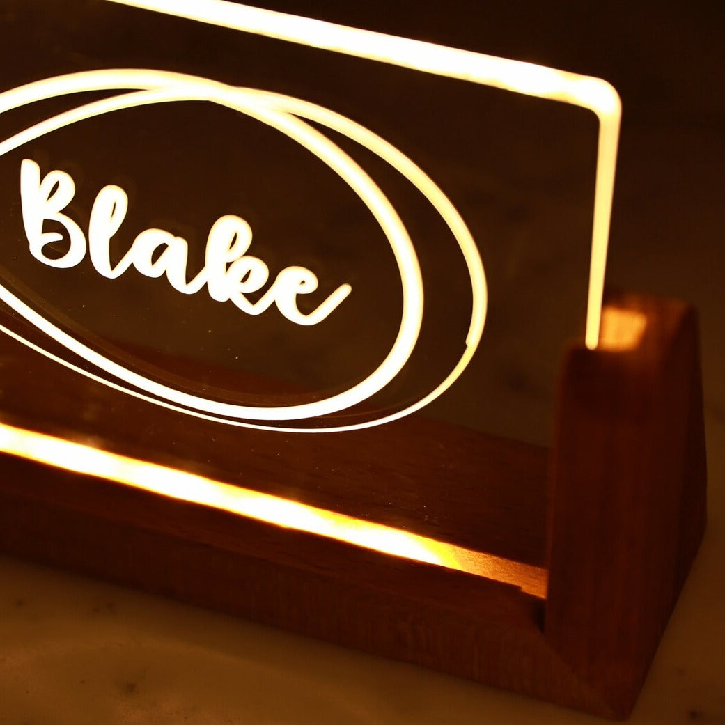 Personalized Couple's Names Led Lamp
