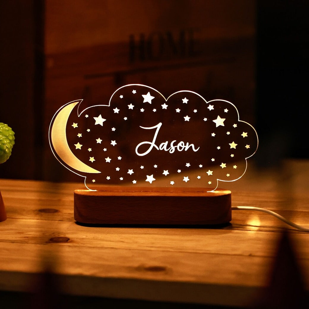 Personalized Kid's Name Lamp for Bedroom