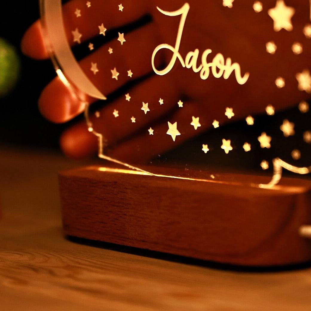 Personalized Kid's Name Lamp for Bedroom