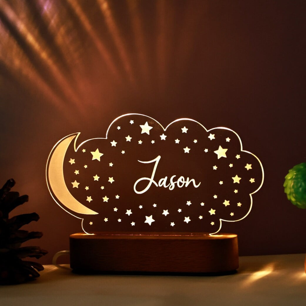 Personalized Kid's Name Lamp for Bedroom