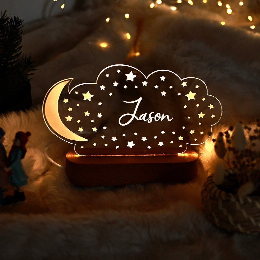 Personalized Kid's Name Lamp for Bedroom