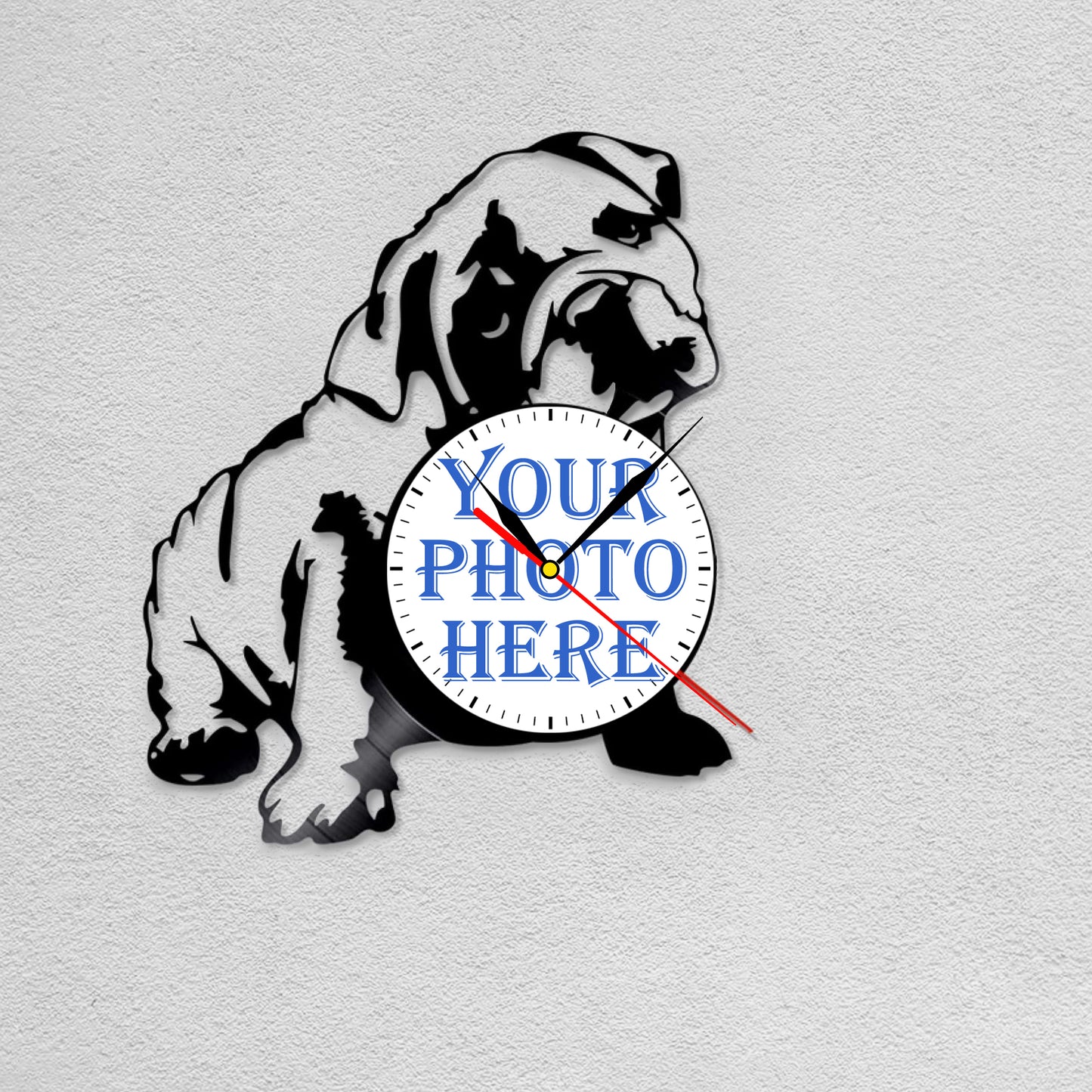 Personalized Photo Clock Pet Memorial Gift for Dog Owner
