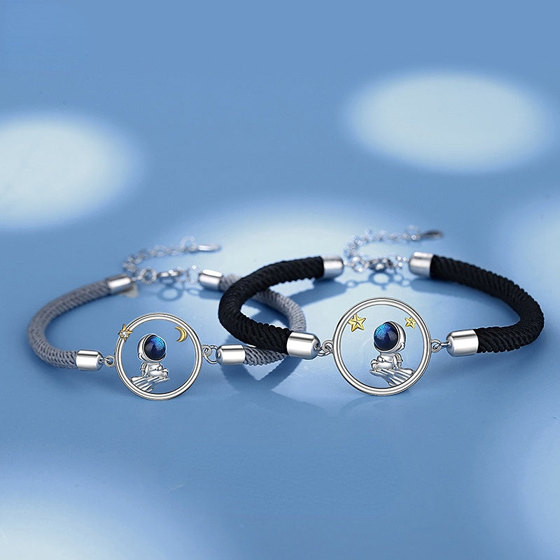 Matching Spaceman Bracelets Set for Couples