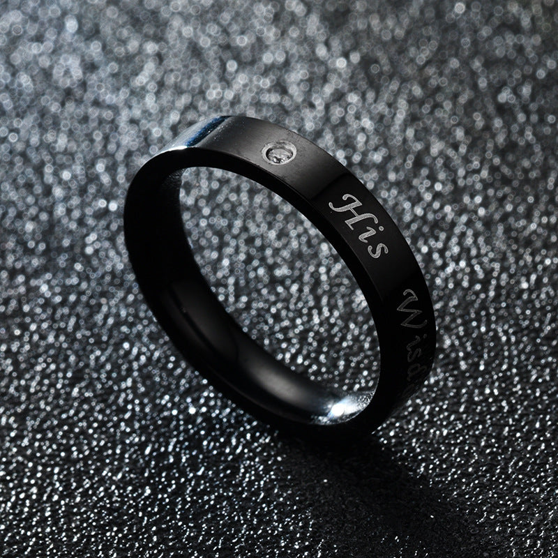 Custom Her Beauty His Wisdom Matching Rings Set