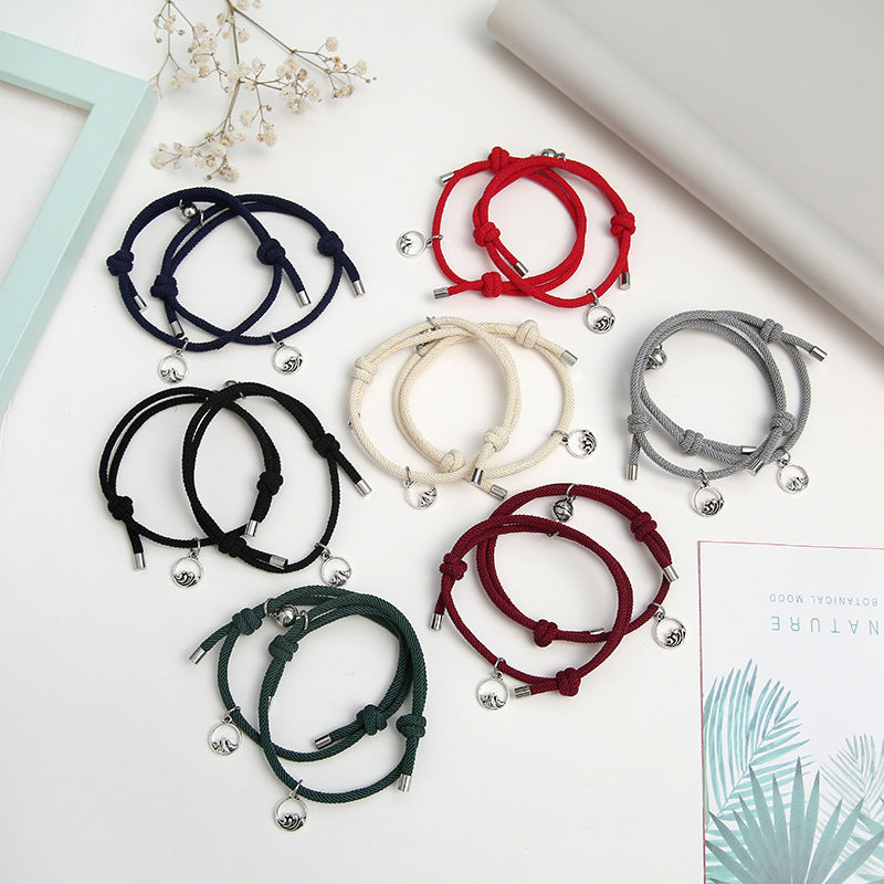 Ocean Mountain Matching Pair Magnetic Bracelets