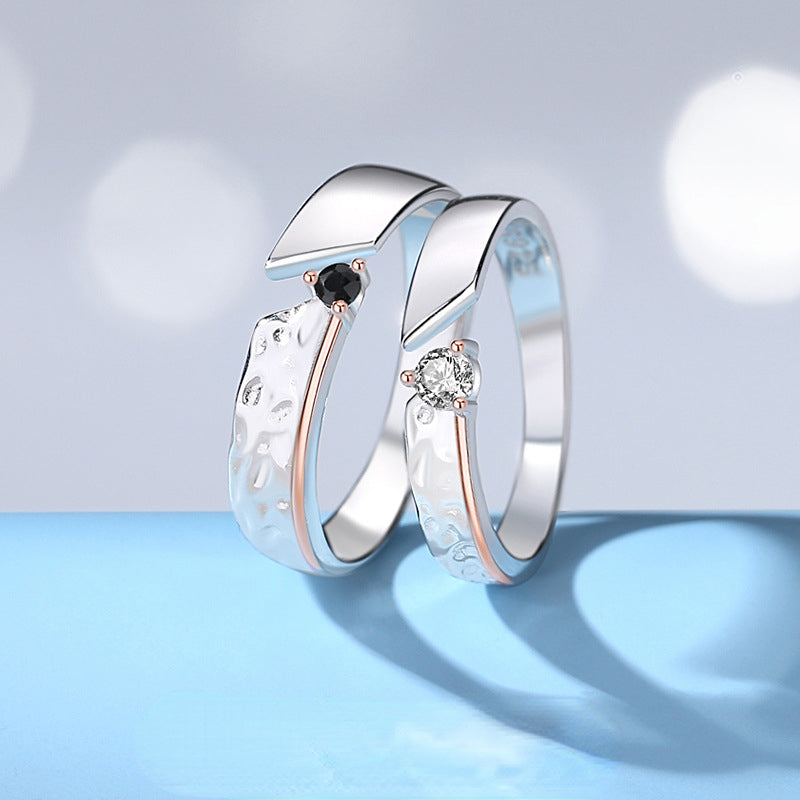 Engraved Hammered Matching Wedding Bands