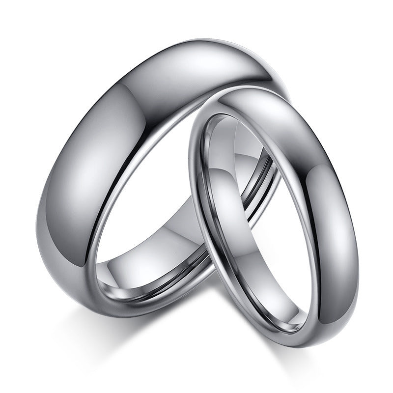 Custom Engravable Tungsten Couple Wedding Bands