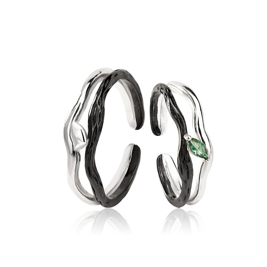 Two Tone Unique Matching Rings for Couples