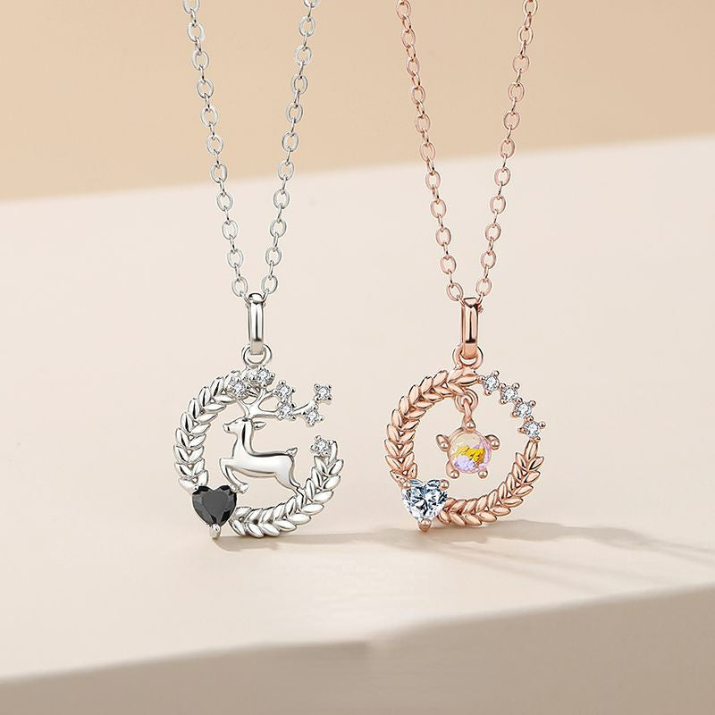 Matching Pair Twin Necklaces Set