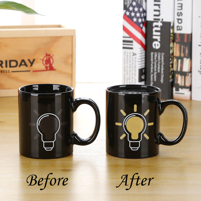 Light Bulb Color Changing Ceramic Cup