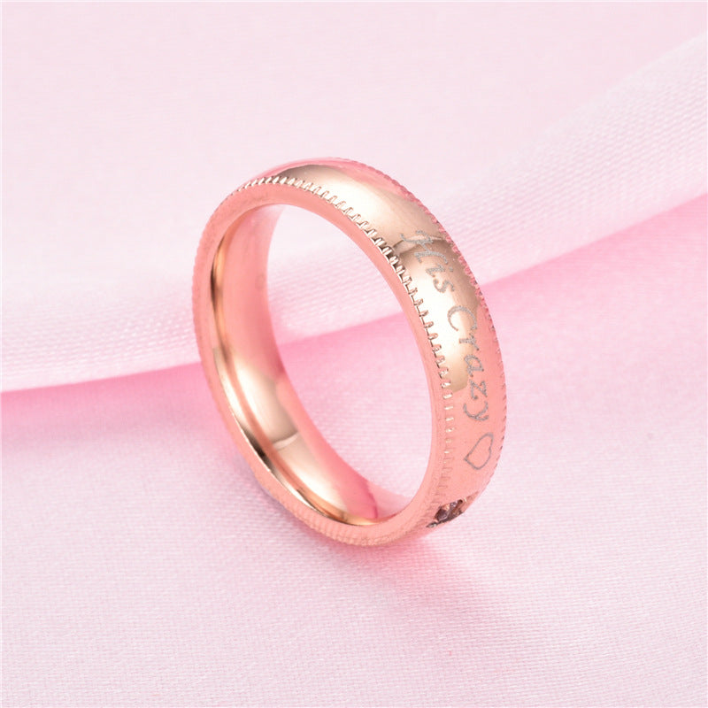 Engravable Her Weirdo His Crazy Matching Rings Set