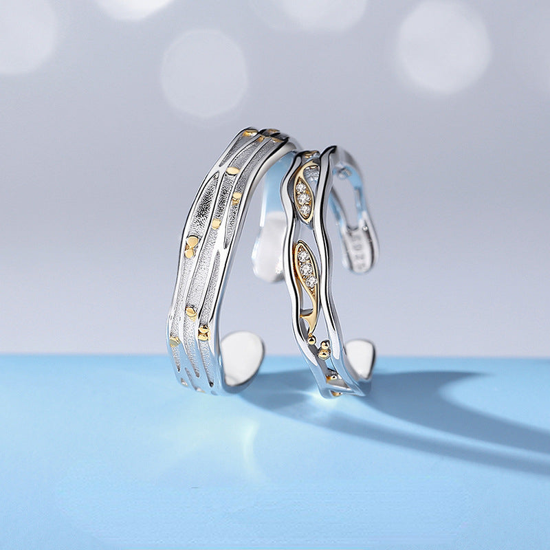 Matching Twin Rings Set for Couples