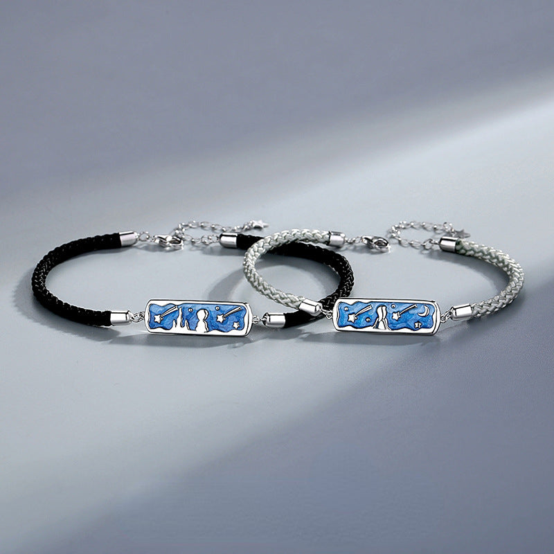 Personalized Bracelets Set for Girlfriend Boyfriend Loforay.com