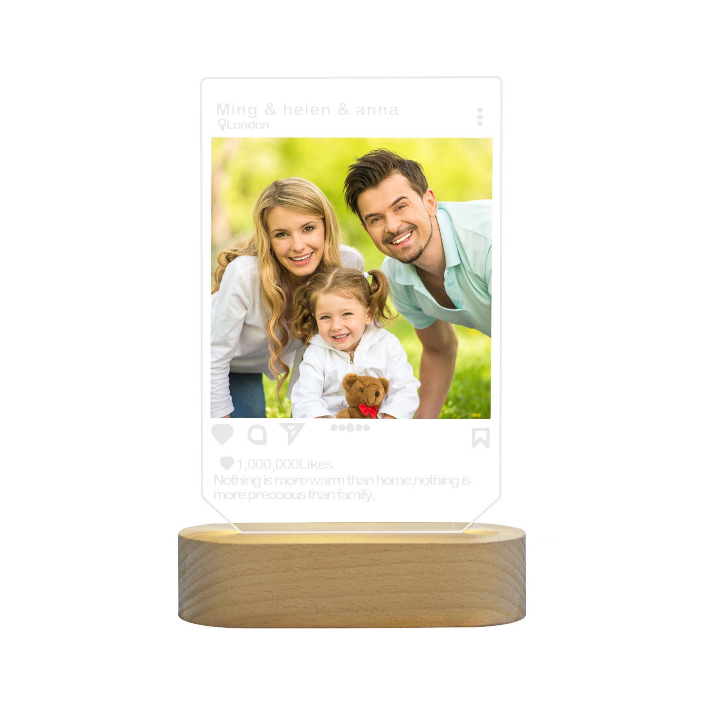 Personalized Insta Photo Lamp Gift