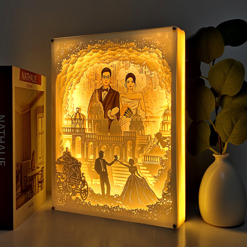3D Custom Photo Paper Lamp Gift