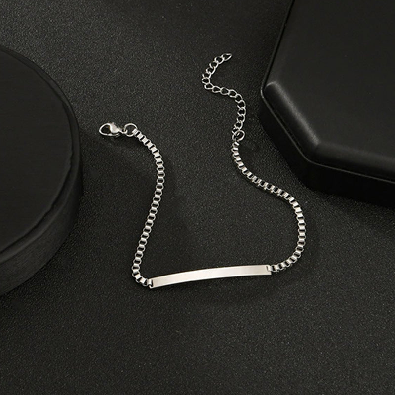 Custom Engraved His Hers Matching Bracelets Set