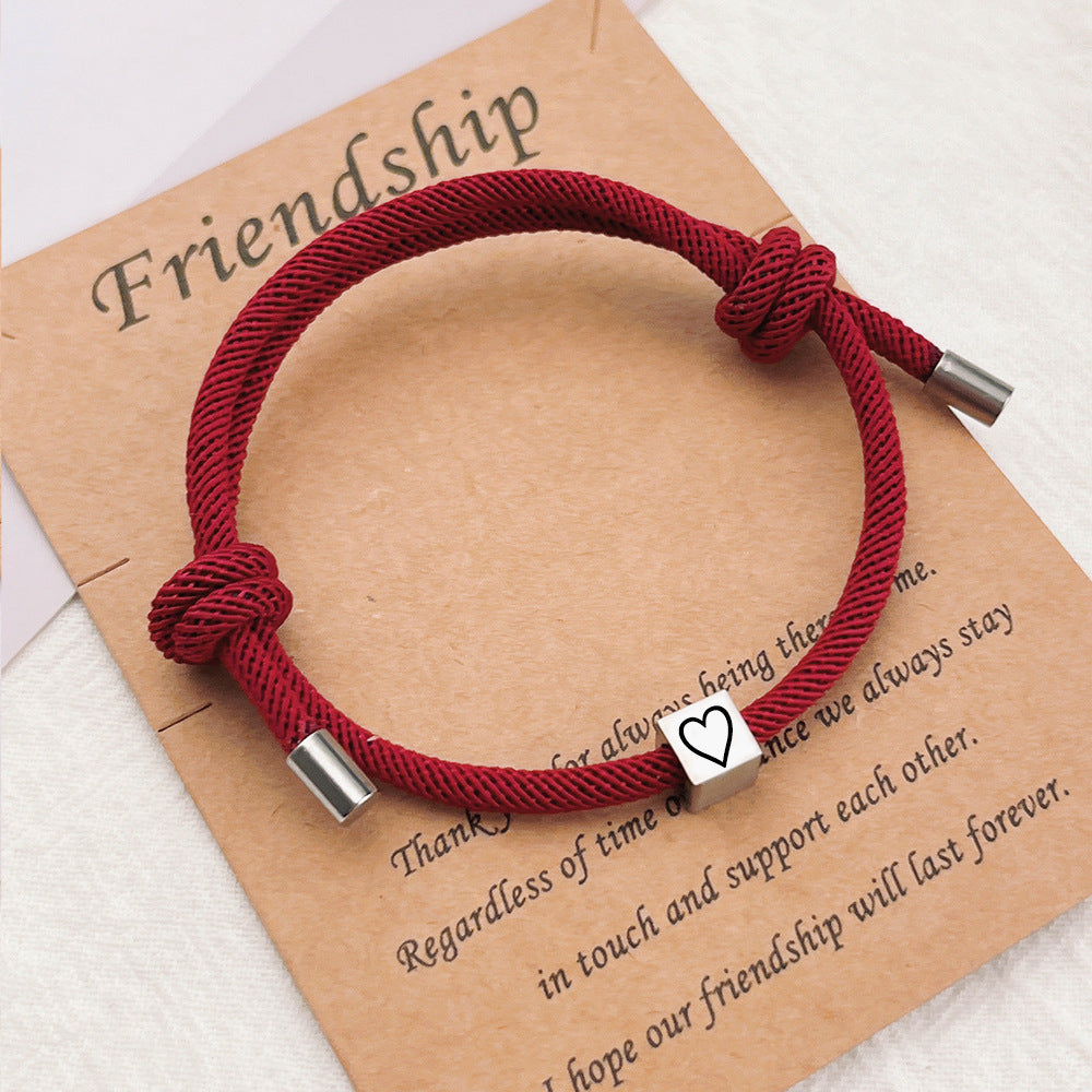 Couple Name Initials Matching Bracelets for Couples