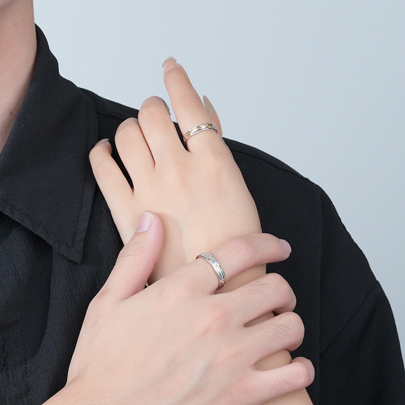 Matching Twin Rings Set for Couples