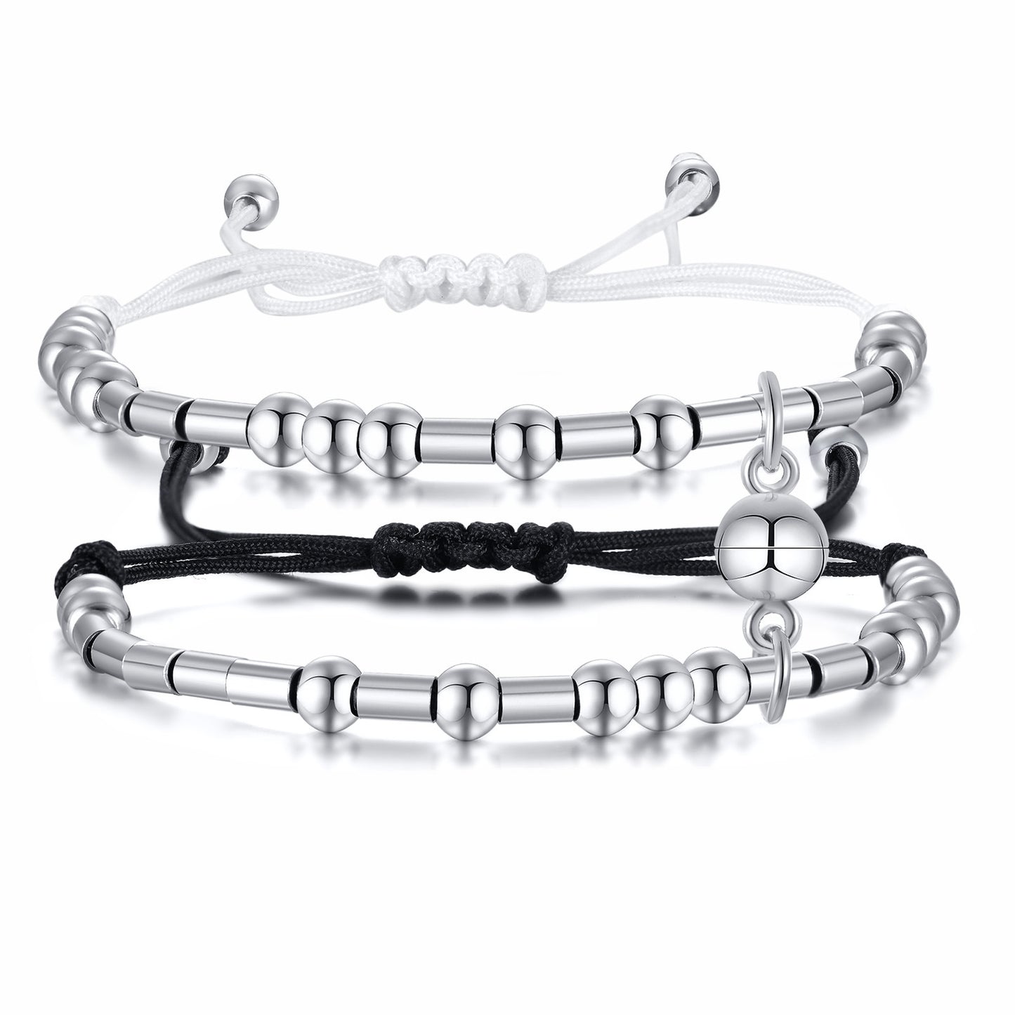 I Love You Morse Code Couple Bracelets Set