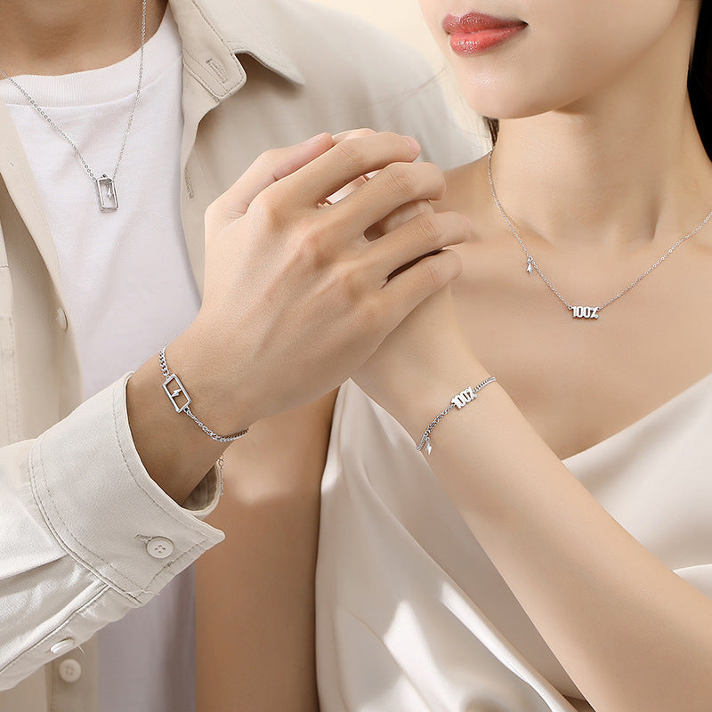 Romantic Bracelet Set Gift for Distance Relationship