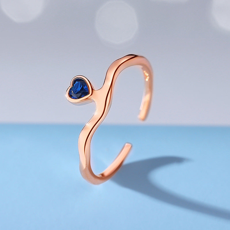 Custom Interlocking Hearts Wedding Rings Set
