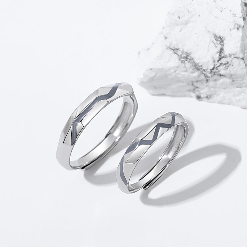 Engravable Matching Engagement Rings for Couples