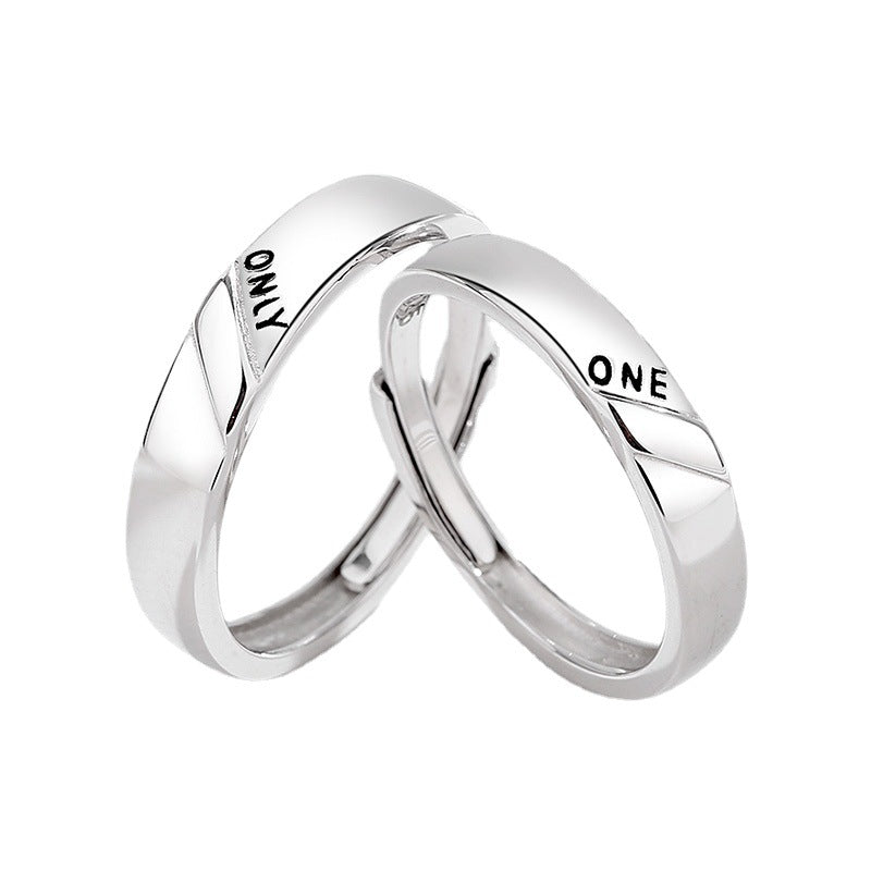 Custom Cute Couple Promise Rings Set for Two – Loforay