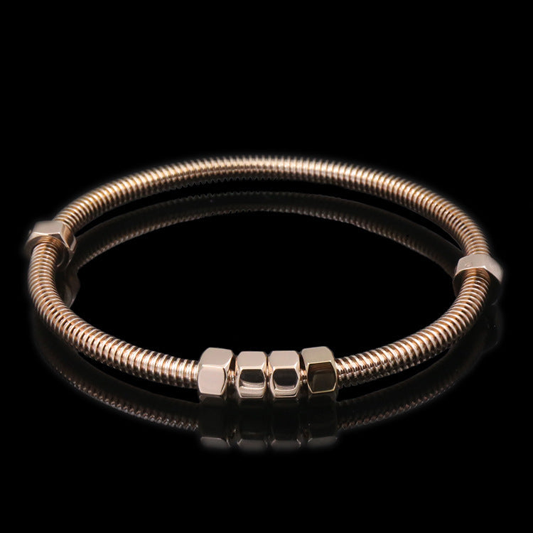 Matching Bracelets Set for Mechanic Couple