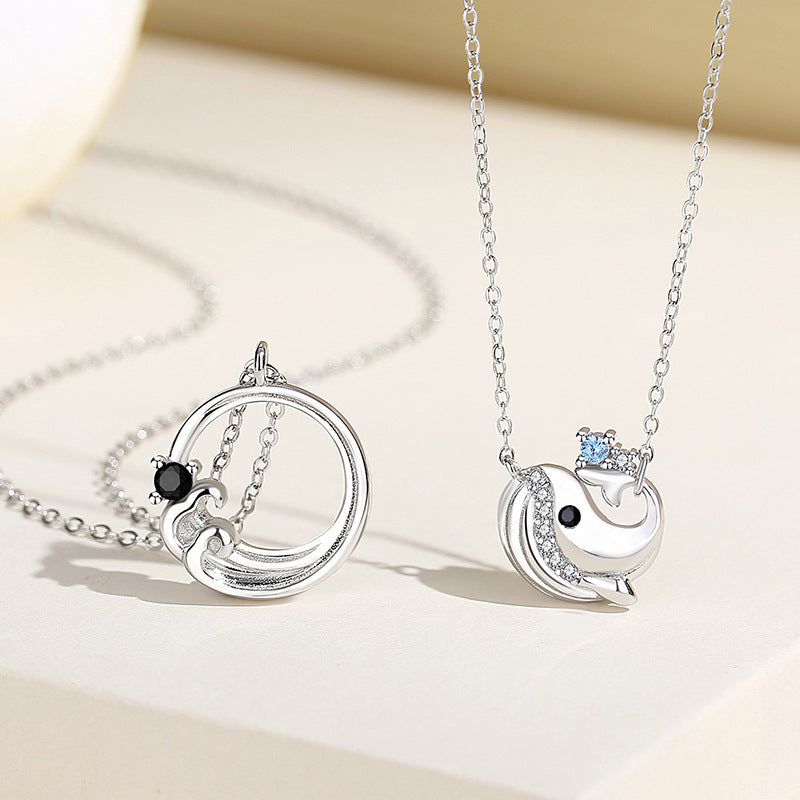Matching Ocean Theme Couple Necklaces Set