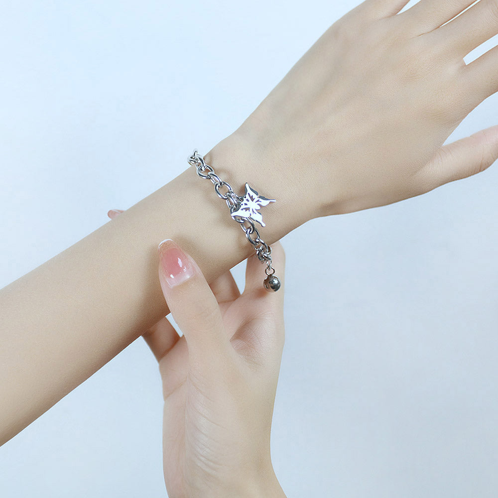 Curb Link Charm Bracelet