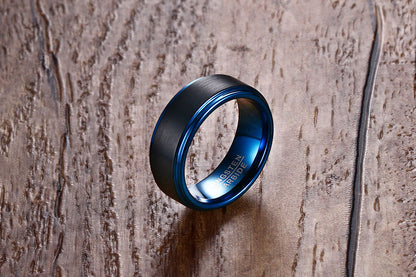 Custom Engraved Mens Tungsten Ring
