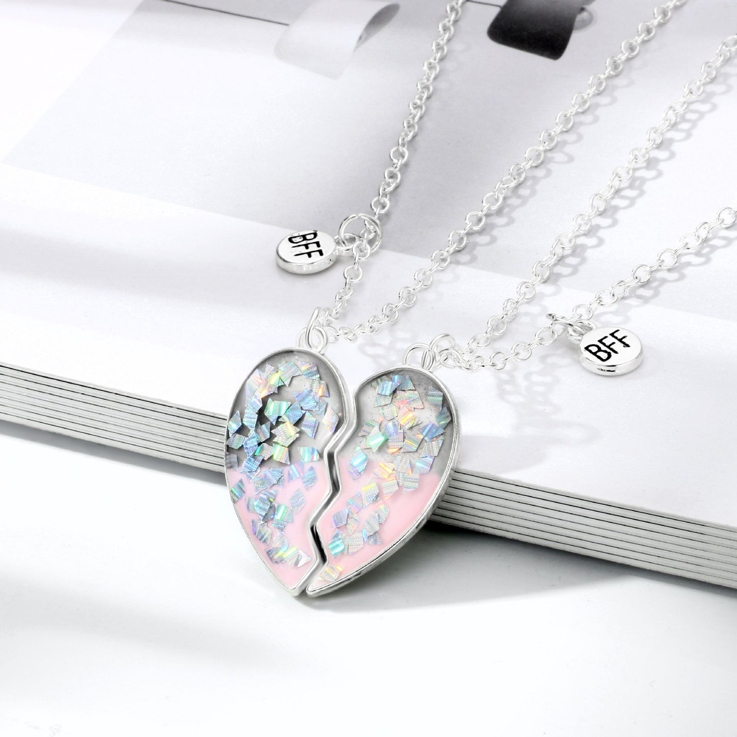 Connecting Half Hearts Best Friends Jewelry Gift Set