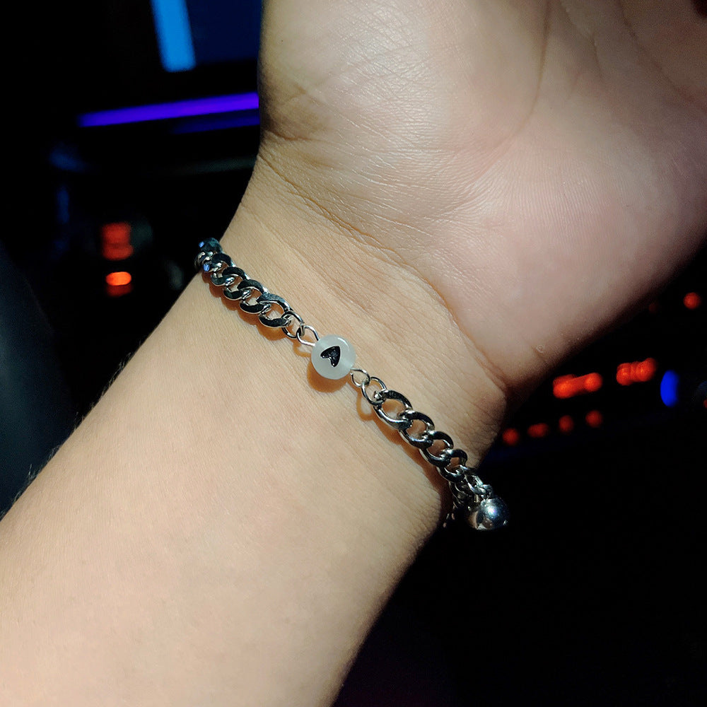 Glow in Dark Magnetic Couple Bracelets Set