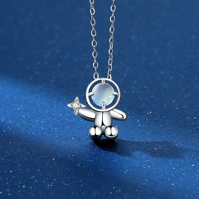 Romantic Spaceman Necklaces for Girlfriend Boyfriend