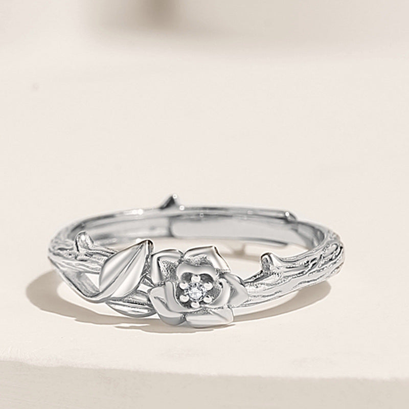 Cute Matching Couple Rings Set Anniversary Gift
