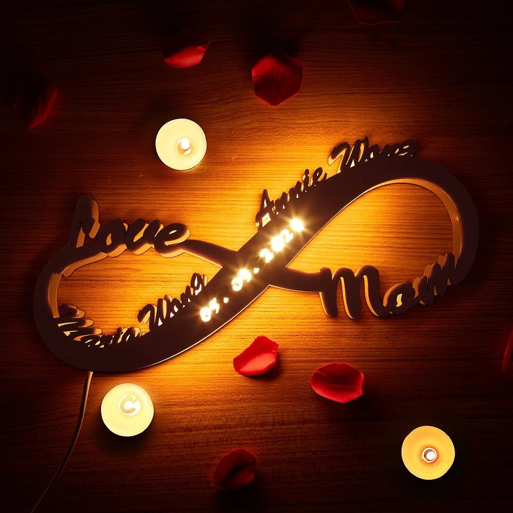 Personalized Kids Names Lamp Gift for Mom