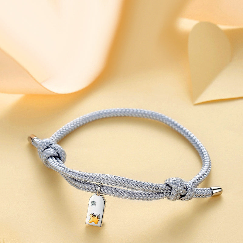 Engravable Puzzle Bracelets Set for Couples