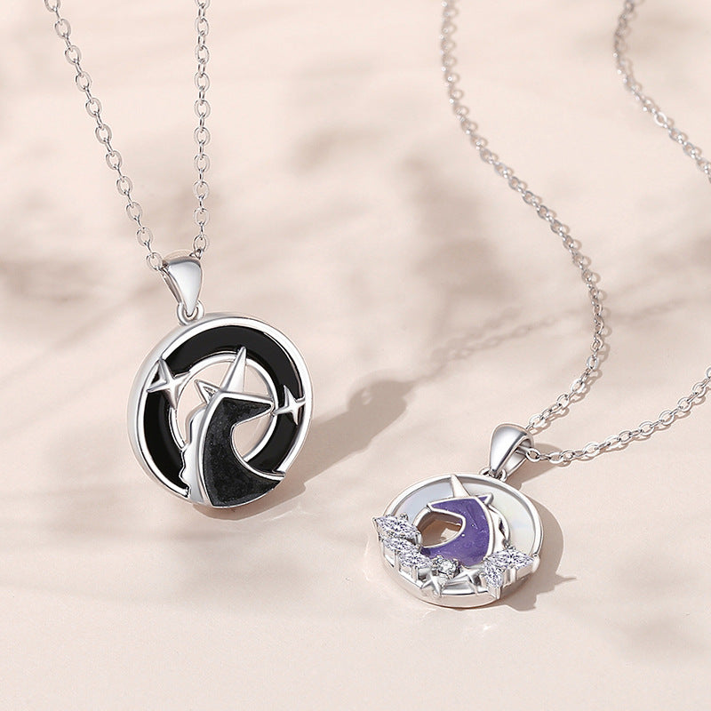 Matching Unicorn Necklaces Set for Couples